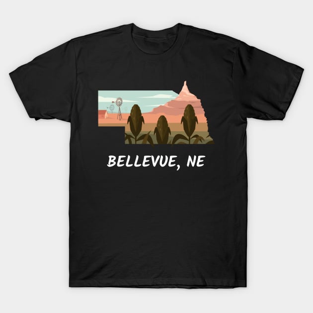 Bellevue, Nebraska T-Shirt by A Reel Keeper